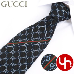 グッチ GUCCI ネクタイ 456522 4B002 ブラック×ブルー ブティック メンズ プレゼント ギフト 人気 ブランド おすすめ 女性 男性