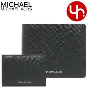 マイケルコース MICHAEL KORS 財布 二つ折り財布 36U9LHRF6L ブラック アウトレット メンズ