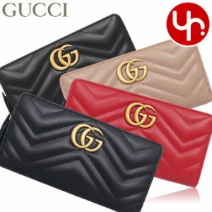 グッチ GUCCI 財布 長財布 443123 DTD1T GG マーモント シェブロン キルティング レザー ラウンド ジップ ウォレット レディース