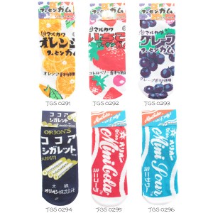 お菓子 パッケージ 3 駄菓子 かわいい レディース 靴下 くるぶし ソックス ジェイズプランニング キャラクター グッズ ネコポス可