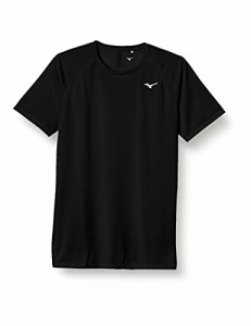 [Mizuno] ランニングウェア ランニングTシャツ 速乾 半袖 J2MA8520 メンズ ブラックcm Sサイズ