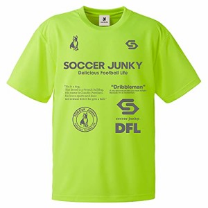 SoccerJunky(サッカージャンキー) ALL SJ+1 プラTシャツ(sj21115) (蛍光イエロー, Mサイズ)