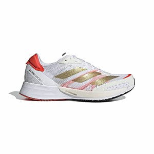 [アディダス] レディース ランニングシューズ アディゼロ ADIZERO JAPAN 6W ホワイト/ゴールド/レッド BTB18 FY4074 23.0cm