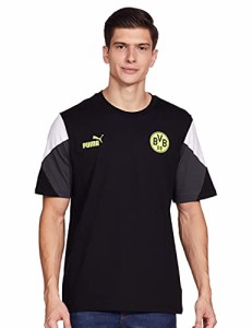 PUMA(プーマ) サッカー BVB FTBLCULTURE SS Tシャツ 764313 メンズ 764313 プーマ ブラック/セーフティ イエロー(05) Lサイズ