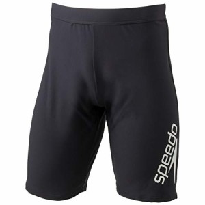 Speedo(スピード) フィットネス水着 Stack Logo Jammer スタックロゴジャマー 水泳 メンズ SF61968 ブラック/シルバー Mサイズ