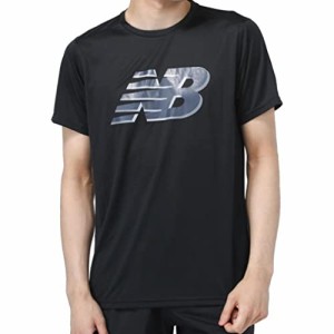 [ニューバランス] Accelerate プリンテッドグラフィック SS Tシャツ MT21225 ブラック(BK) Lサイズ