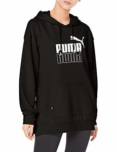 PUMA(プーマ) スウェット パーカー PUMA POWER エロンゲーテッド フーディースウェット TR 846436 レディース プーマ ブラック(01) Lサイ