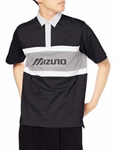 [Mizuno] スポーツスタイルウエア ラガーシャツ D2MA0007 ブラック Sサイズ