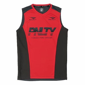 ペナルティ penalty ノースリーブプラシャツ サッカー フットサル ウェア プラクティスシャツ 22SS (PU2109) 54/Oレッド Mサイズ