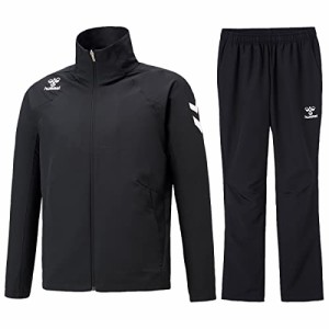 ヒュンメル クロス薄手 ジャージ メンズ 上下 hummel 薄手ストレッチ Mサイズ HAW2095 BLK