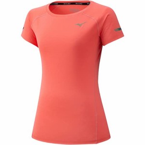 [Mizuno] ランニングウェア ランニングTシャツ 半袖 紫外線 J2MA0209 レディース シュガーコーラル 日本 Mサイズ