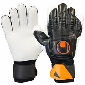 uhlsport (ウールシュポルト) 試合用 キーパーグローブ スピードコンタクト スーパーソフト 1011266 01 10号 ブラック×ホワイト×フロー