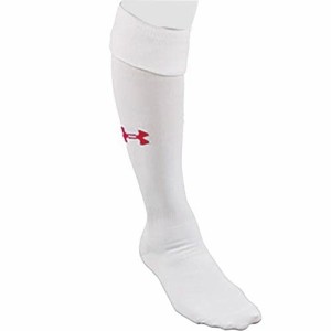 [アンダーアーマー] メンズ サッカー チーム ソリッド ソックス TEAM SOCCER SOLID SOCKS ホワイト/レッド 1301900 102 SMサイズ