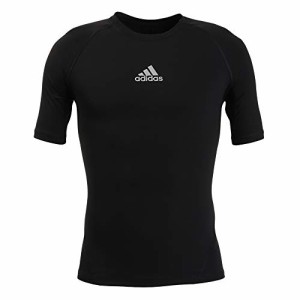 [アディダス] サッカー コンプレッション アルファスキン チーム ショートスリーブシャツ EVN56 メンズ ブラック(CW9524) Lサイズ