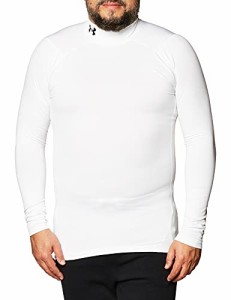 [アンダーアーマー] トレーニングベースレイヤー UAコールドギアアーマー モック メンズ White Black XLサイズ