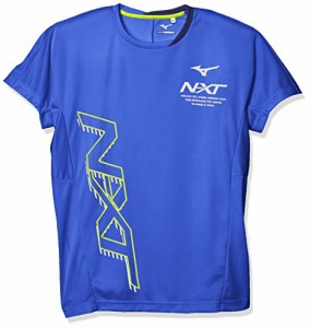 [Mizuno] バレーボールウェア プラクティスTシャツ 半袖 V2MA0101 ダズリングブルー Mサイズ