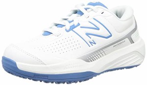 [ニューバランス] テニスシューズ 696 v5 O レディース N5(WHITE/BLUE) 23.0 cm 2E