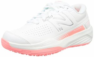 [ニューバランス] テニスシューズ 696 v5 O レディース P5(WHITE/PINK) 23.5 cm 2E