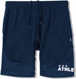 ATHLETA(アスレタ) トレーニングスリムジャージハーフパンツ 02388 Oサイズ ネイビー