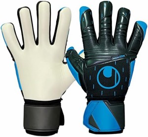 uhlsport (ウールシュポルト) 試合用 サッカー GK キーパーグローブ ソフト ハーフネガティブ プロ コンプ 1011323 01 7号 ブラック×シ