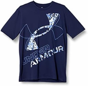 [アンダーアーマー] トレーニングT-シャツ UAテック ショートスリーブTシャツ 〈エクストララージロゴ〉 メンズ Midnight Navy LGサイズ