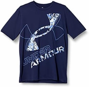 [アンダーアーマー] トレーニングT-シャツ UAテック ショートスリーブTシャツ 〈エクストララージロゴ〉 メンズ Midnight Navy MDサイズ