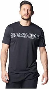 [アンダーアーマー] トレーニングT-シャツ UAテック ショートスリーブTシャツ 〈グラフィック〉 メンズ Black Steel LGサイズ