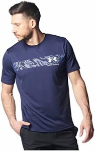 [アンダーアーマー] トレーニングT-シャツ UAテック ショートスリーブTシャツ 〈グラフィック〉 メンズ Midnight Navy MDサイズ