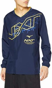 [ミズノ] バレーボールウェア ウィンドブレーカーシャツ 長袖 N-XT V2ME0511 ドレスネイビー XLサイズ
