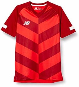 [ニューバランス] 半袖Tシャツ(サッカー/フットボール) CHEVRON 2 ゲームショートスリーブシャツ ハイリスクレッド(HRD) Lサイズ