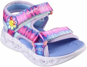 SKECHERS S LIGHTS-HEART LIGHTS SANDALS-MISS VIBRANT【光る靴】キッズサンダル 302675L ラベンダー 17.0cm