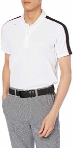 [ミズノ] ゴルフウェア 半袖シャツ 衿付 ドライエアロフロー 汗処理素材  盛夏対策 52MA1011 メンズ ホワイト XLサイズ