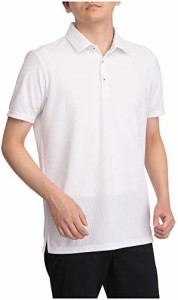 [ミズノ] ゴルフウェア 半袖シャツ 台衿 ドライエアロフロー 汗処理素材  盛夏対策 52MA1012 メンズ ホワイト 2XLサイズ