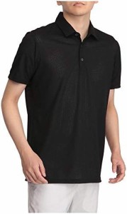 [ミズノ] ゴルフウェア 半袖シャツ 台衿 ドライエアロフロー 汗処理素材  盛夏対策 52MA1012 メンズ ブラック XLサイズ