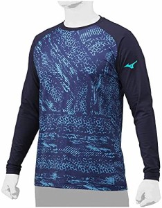 MIZUNO(ミズノ) 野球 冬用 グラフィック ロングTシャツ 12JA1P84 14:ディープネイビー サイズ:M