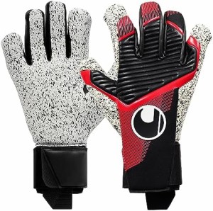 uhlsport (ウールシュポルト) 試合用 キーパーグローブ パワーライン スーパーグリップ+ ハーフネガティブ 1011304 01 8号 ブラック レッ