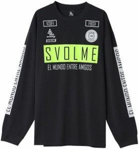 スボルメ svolme FBロゴロングプラT SDG サッカー フットサル ウェア プラシャツ 長袖 23FW(1233-20100) 010(BLACK) Mサイズ