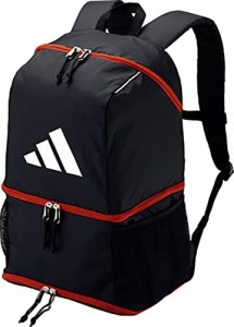 adidas(アディダス) ボール用デイパック（24L）　黒×赤