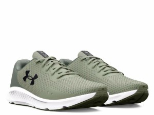 アンダーアーマー(UNDER ARMOUR) ランニングシューズ UAチャージド パスート3 エクストラ ワイド ランニング グルーブグリーン/ブラック 