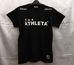 ATHLETA(アスレタ) メンズ サッカー 半袖 プラクティス シャツ (03015M) ブラック S