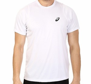 (アシックス)asics テニスTシャツ CLUBSSTOP 130234 0001 リアルホワイト M