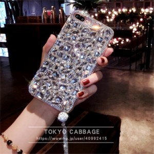 ブリンブリン　3Dクリスタルダイヤモンド　ラインストーン　クリア スマホケース アイフェイス iphoneケース カバー 　ガラスケース アイ