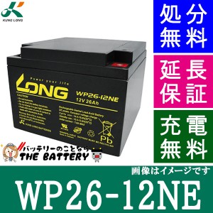 WP26-12NE ロングバッテリー KUNG LONG 互換 HC 24-12A  電動 車椅子 セニアカー