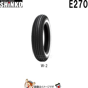 5.00-16 72H W-2 TT E270 フロント リア チューブタイヤ シンコー shinko タイヤ　アメリカン