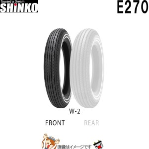 4.00-19 61H W-2 TT E270 フロント チューブタイヤ シンコー shinko タイヤ　アメリカン
