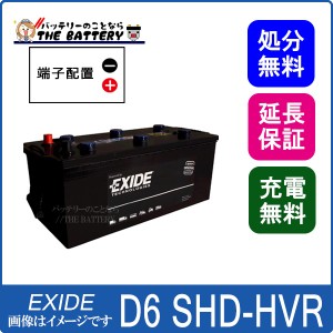 D6 SHD-HVR EXIDEエキサイド EURO 農機・トラック・バスバッテリー