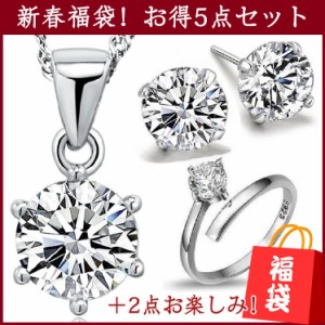 福袋 レディース 5点セット ネックレス ピアス 指輪 プラス2点お楽しみ 初売り 新春福袋 ジュエリー 人気