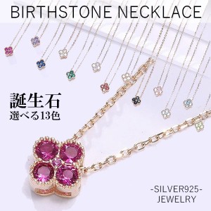 ネックレス レディース 誕生石 パワーストーン birthstone 選べる13種 シルバー925 プラチナ仕上げ 彼女 妻 誕生日プレゼント( ジュエリ