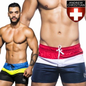 メンズ水着 海パン ブランド ショート丈 Andrew Christian アンドリュークリスチャン スイムショーツParadise Mesh Swim Shorts(7590)