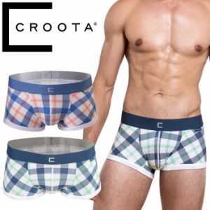 ボクサーパンツ メンズ ブランド クルータ Croota TARTAN CRISS CROSS ボクサー (男性下着cr-tc)